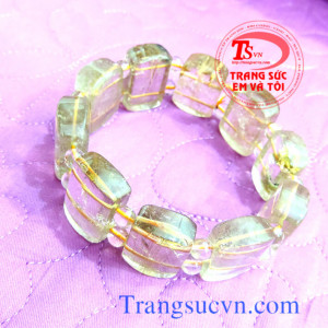 Vòng tay nam tính thạch anh tóc