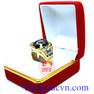 Nhẫn nam đá đen