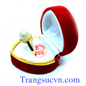 Nhẫn ngọc trai thiên nhiên