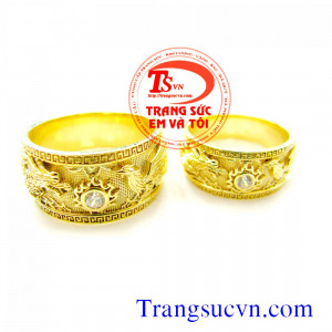 Nhẫn cưới Long Phụng vàng 18K