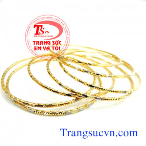 Vàng 18k vòng tuần, vòng tuần đẹp giá rẻ, vòng tuần vàng