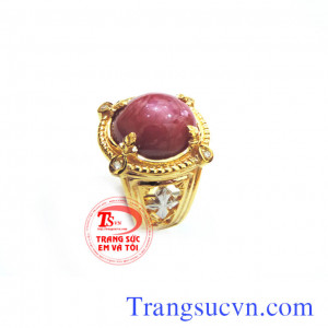 Bán và đặt Chiếc nhẫn vàng nam ruby thiên nhiên có giấy kiểm định bán toàn quốc,Uy tín, chất lượng và thanh toán an toàn tại việt nam