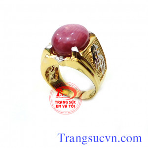 Nhẫn nam đá ruby đỏ với hàng trăm chiếc nhẫn nam đá quý với vàng tây 14k gắn đá quý ruby tự nhiên cho bạn tha hồ lựa chọn