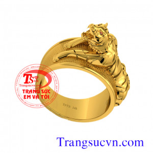 Nhẫn nam tuổi Dần    Nhẫn Nam Đầu Hổ dành thiết kế mới sang trọng, tinh tế. Hổ là biểu tượng của sức mạnh, sự chiến thắng và quyền lực