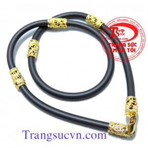 Dây cao su bọc rồng vàng đẹp