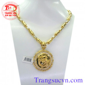 Bộ dây chuyền rồng vàng