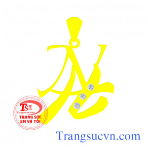 Mặt dây chữ vàng màu 10k 12k 14k 18k theo yêu cầu là món qua tinh thần và ý nghĩa cho bạn