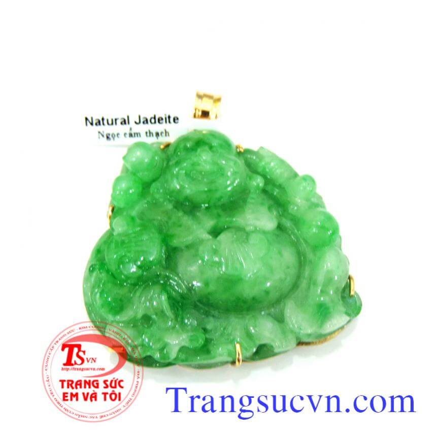 Phật Ngọc Jadeite thiên nhiên xanh lý