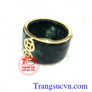 Nhẫn ngọc bọc chữ Lộc