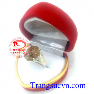 Nhẫn nữ thạch anh tóc