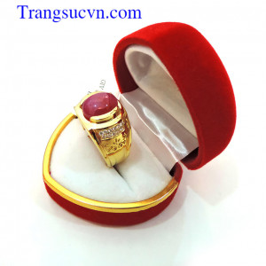 Bạn có thể đặt hàng theo yêu cầu Nhẫn nam ruby sao thiên nhiên việt nam,vàng trắng 14k bảo hành 1 năm,giao hàng toàn quốc, nhẫn nam đẹp, dây chuyền vàng theo bộ tuyệt đẹp