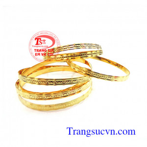 Bộ vòng tuần vàng dẹt đặt vòng tuần quý phái, đảo bảo tuổi vàng,bảo hành 6 tháng,giao hàng tận nơi