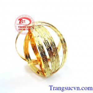 Bộ vòng tuần vàng dẹt đặt vòng tuần quý phái, đảo bảo tuổi vàng,bảo hành 6 tháng,giao hàng tận nơi