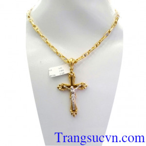 Bộ mặt Thánh Giá vàng đẹp