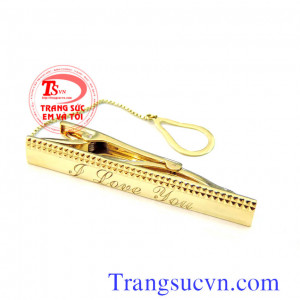 Kẹp Caravat vàng thật 18k thiết kế và chế tác trên máy 3D công nghệ mới,kẹp caravat logo theo yêu cầu,kẹp caravat dành cho danh nhân