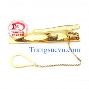 Kẹp Caravat vàng thật 18k thiết kế và chế tác trên máy 3D công nghệ mới,kẹp caravat logo theo yêu cầu,kẹp caravat dành cho danh nhân
