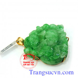 Phật Ngọc Jadeite thiên nhiên xanh lý