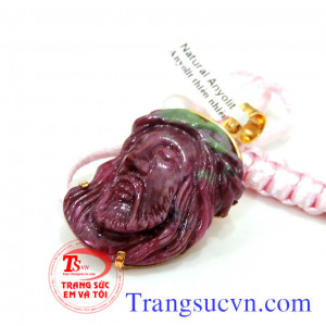 Mặt Chúa Giê Su Ki Tô đá quý bọc vàng 18k bảo hành 1 năm,vàng đảm bảo,giấy kiểm định đá quý,Giao hàng tận nơi- thanh toán an toàn