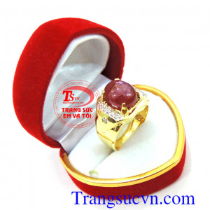 Nhẫn nam vàng tây ruby thiên nhiên,nhẫn được bảo hành 1 năm,Có giấy kiểm định đá ruby và Vàng,Thiết kế nhẫn nam theo yêu cầu,giao nhẫn toàn quôc