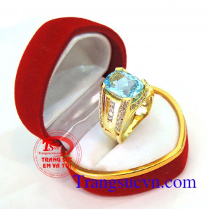 Nhẫn nam Topaz đẹp