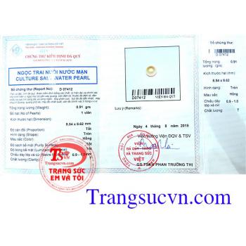 Ngọc trai hồng 8.5 ly ngọc trai nước mặn có kiểm định chất lượng,vòng tay ngọc trai,nhẫn ngọc trai,mặt dây ngọc trai hồng