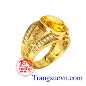 Nhẫn sapphire vàng 18k
