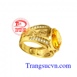 Nhẫn sapphire vàng 18k