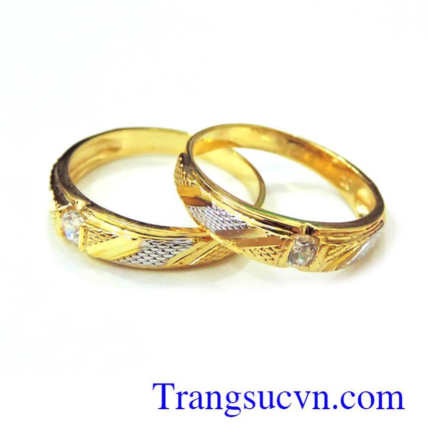 Cặp nhẫn cưới vàng giá rẻ