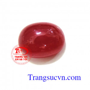 Đá ruby đỏ mặt nhẫn