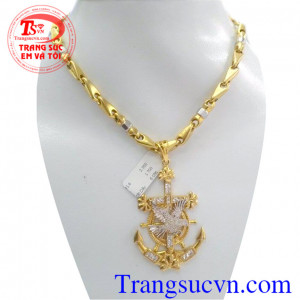 Bộ trang sức nam bình an vàng tây 10k chất lượng vàng đảm bảo,giao Bộ trang sức nam bình an toàn quốc,bảo hành 6 tháng,giao tận nơi