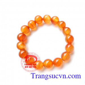 Chuỗi mã não vàng sậm 10.5 ly Được các nhà khoa chứng minh là loại đá tốt nhất, xin giới thiệu Vòng tay mã não chuỗi hạt chuỗi mã não