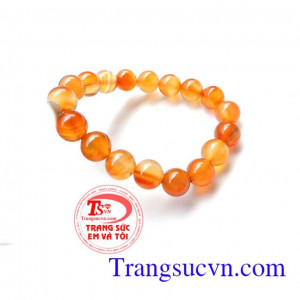 Vòng tay đá mã não vàng