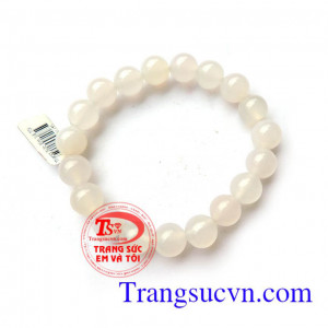 Chuỗi mã não trắng hạt