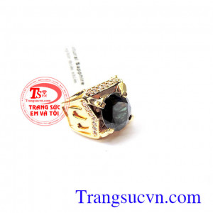 Nhẫn sapphire nam vàng