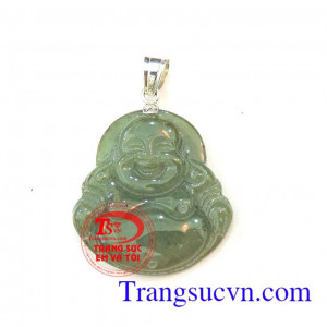 Phật di lặc mặt móc bạc