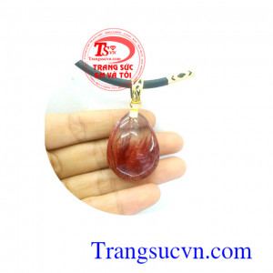 Bộ Mặt dây thạch anh tóc đỏ