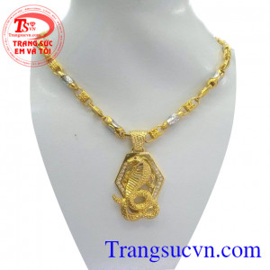 Bán bộ mặt dây tuổi tỵ vàng 10k dành cho nam sinh tuổi Tỵ ( Tuổi rắn)sản phẩm sang trọng dành cho nam,dây chuyền nam vàng đep,mặt dây chuyền tuổi tỵ bằng vàng tây hợp với nhiều lứa tuổi.