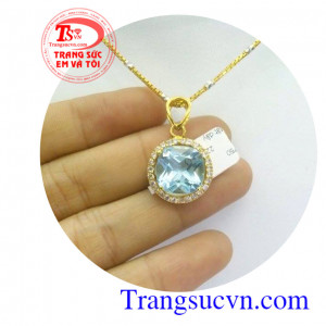 Bộ Mặt đá topaz mệnh Mộc và Thủy