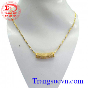 Bộ dây chuyền vàng mặt hàng hiệu
