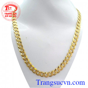 Dây chuyền nam vàng 18k Ý