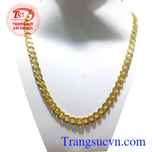 Dây chuyền nam vàng 18k Ý