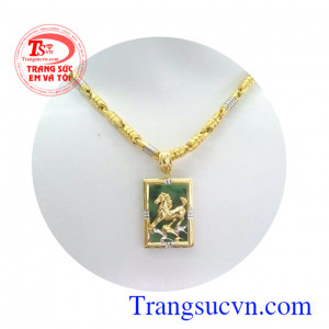 Bộ mặt dây chuyền vàng tuổi ngọ