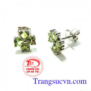Hoa tai kết peridot
