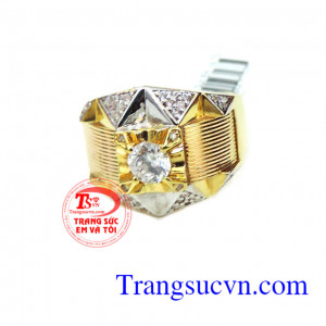 Nhẫn  nam vàng 18k nhập khẩu,nhẫn vàng 18k với thiết kế sắc nét hàng chuẩn quốc tế đeo sang trọng sự kết hợp tài ba của nghệ nhân thiết kế trang sức. Bảo hành 1 năm,giao toàn quốc