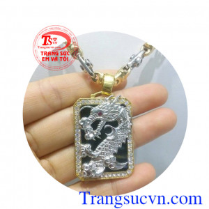 Bộ mặt dây rồng vàng 18k