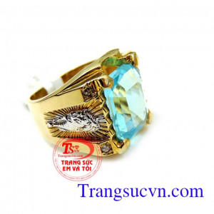 Nhẫn nam vàng tây thời trang