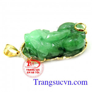 Tỳ hưu ngọc thiên nhiên vàng