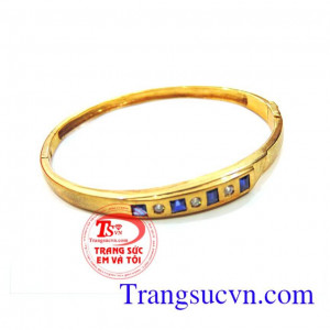 Vòng tay sapphire thiên nhiên Vòng tay vàng đáng yêu dành cho nữ,vòng tay vàng tây với chất lượng đảm bảo hợp thời trang và món quà ý nghĩa hợp thời trang