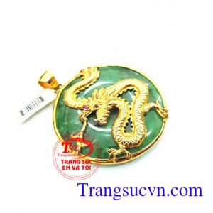 Mặt rồng ngọc cẩm thạch vàng tây