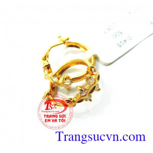 Hoa tai vàng nhỏ